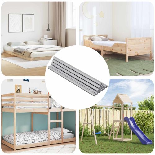 Резбови пръти 900 pcs Сребрист Метал