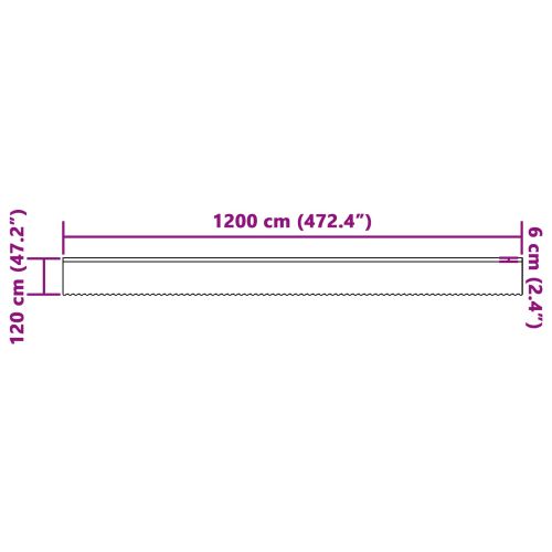 Перде от дантела Бяло 120 x 1200 cm Полиестер