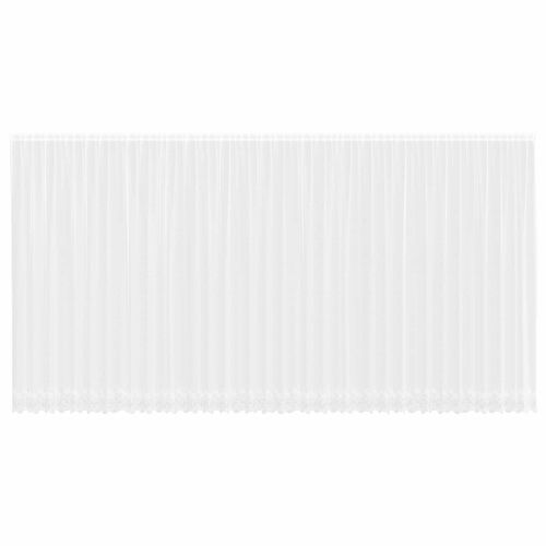 Перде от дантела С завеси Флорален Бяло 260 x 900 см Полиестер