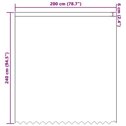 Перде от дантела С завеси Флорален Бяло 240 x 200 cm Полиестер