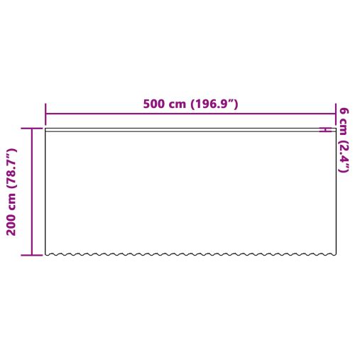 Перде от дантела Бяло 200 x 500 cm Полиестер