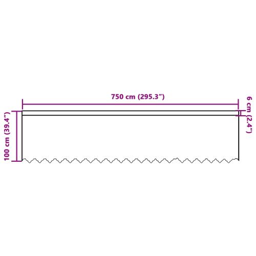 Перде от дантела С завеси Флорален Бяло 100x750см Полиестер