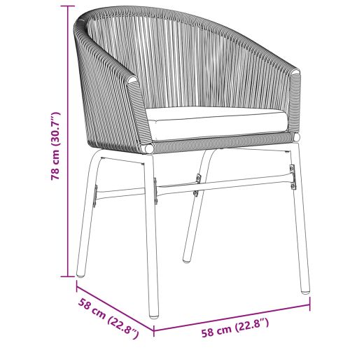 Комплект за хранене в градината 9 pcs Сив полиратан