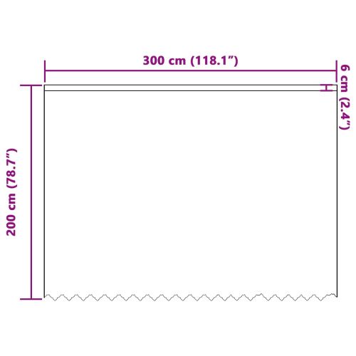 Перде от дантела Бяло 200 x 300 cm Полиестер