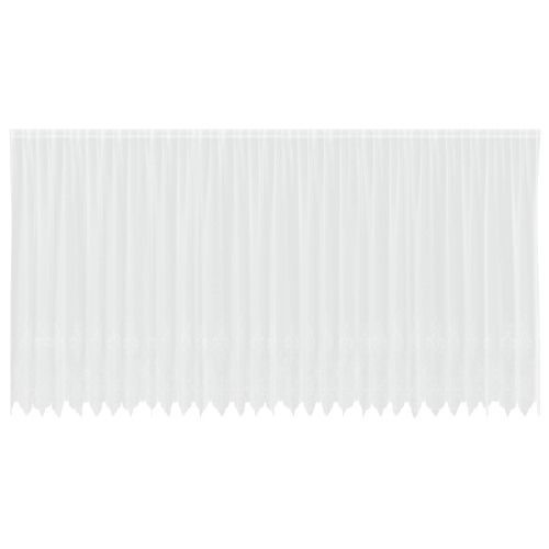 Перде от дантела С завеси Флорален Бяло 200 x 750 см Полиестер