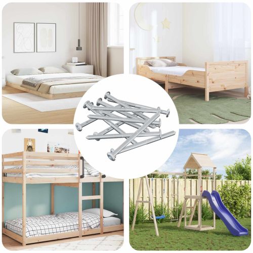 Винт 1200 pcs Сребрист M6 x 85 мм Стомана