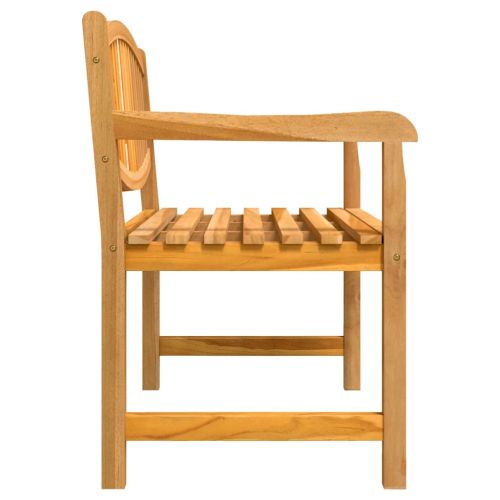 Градински трапезен комплект, 3 части, тиково дърво масив