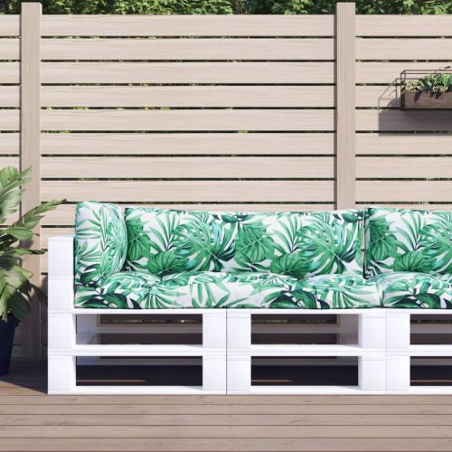 Палетни възглавници, 3 бр, на листа, текстил