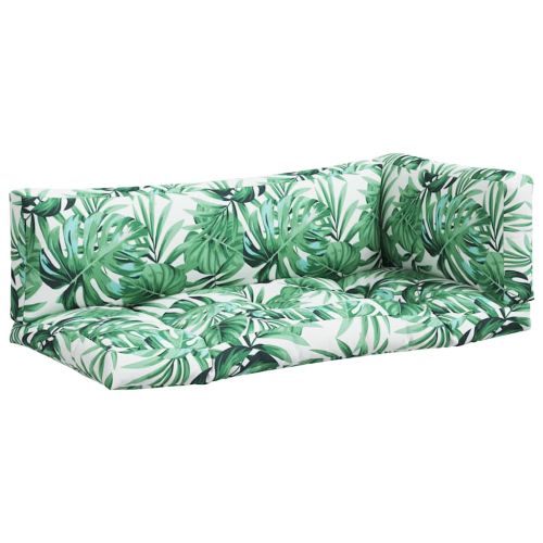 Палетни възглавници, 3 бр, на листа, текстил