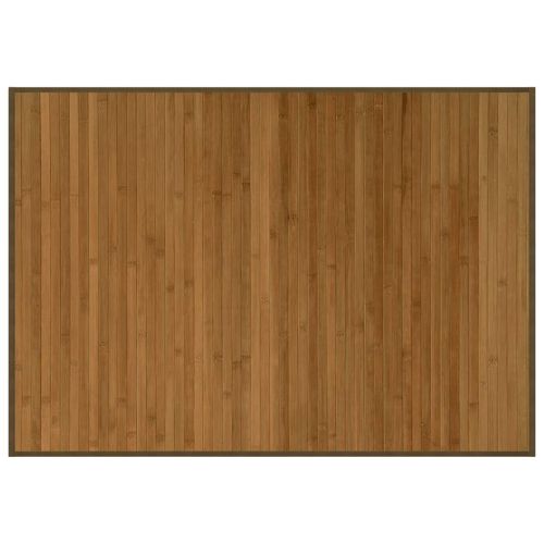 Килим, правоъгълен, кафяв, 70x100 см, бамбук