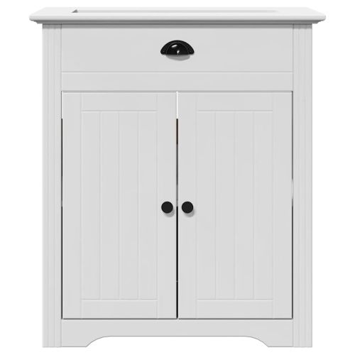 Шкаф за мивка в банята "BODO" Бял 70x35x80 cm