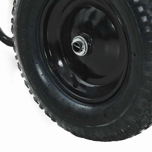 Количка Сребрист и Черен 124 x 73 x 65 см Стомана