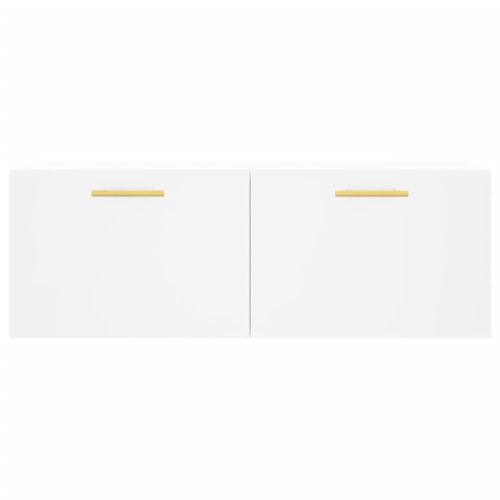 Стенен шкаф, бял, 100x36,5x35 см, инженерно дърво