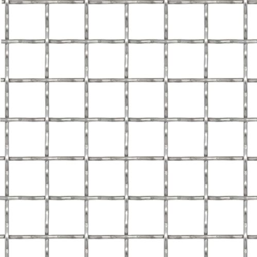 Гофрирана мрежа, неръждаема стомана, 100x85 см, 11x11x2 мм