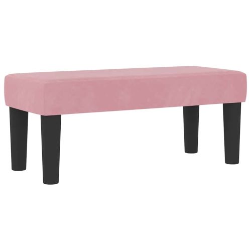 Легло с пружинирана основа с таблото Розово 200 x 80 см Кадифе