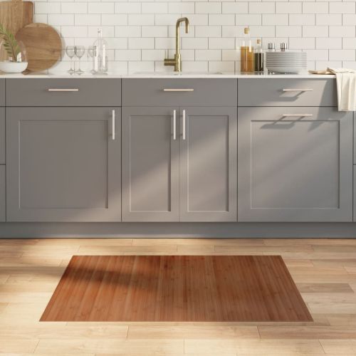 Килим, правоъгълен, кафяв, 70x100 см, бамбук