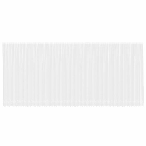 Перде от дантела С завеси Флорален Бяло 220 x 900 см Полиестер