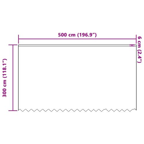 Перде от дантела Бяло 300 x 500 cm Полиестер