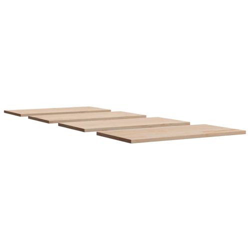 Плотове за маси, 4 бр, 100x50x1,7 см, правоъгълни, бор масив
