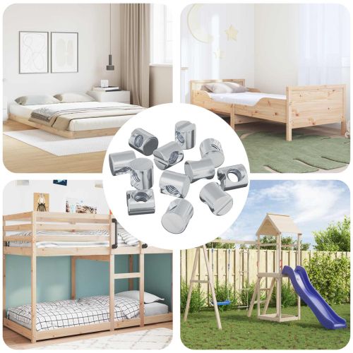 Винтови гайки 12 pcs Сребрист M6 x 12 мм Метал