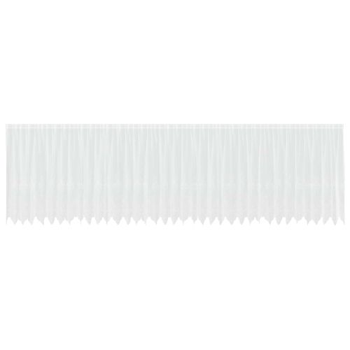 Перде от дантела С завеси Флорален Бяло 180 x 900 см Полиестер