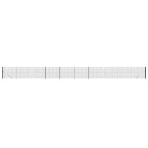 Ограда от телена мрежа с шипове, антрацит, 1,8x25 м