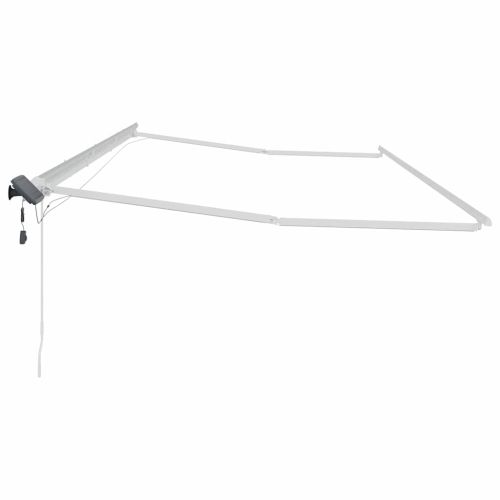 Рамка за сенник Бяло 600 × 300 cm Алуминий