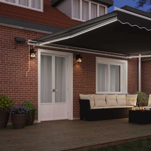 Рамка за сенник Бяло 500 × 350 cm Алуминий