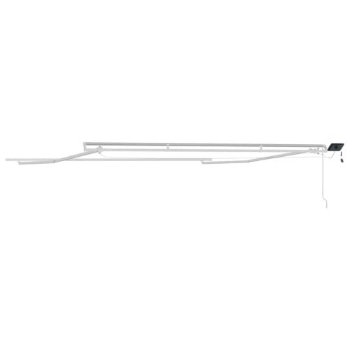 Рамка за сенник Бяло 500 × 350 cm Алуминий