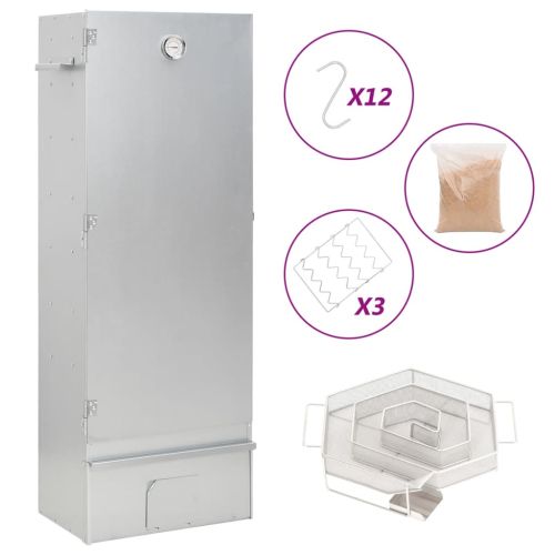 Барбекю пещ димогенератор за студено пушене поцинкована стомана