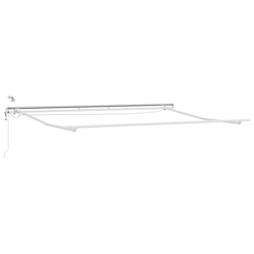 Автоматично прибираща се тента с LED антрацит и бял 400x300 см