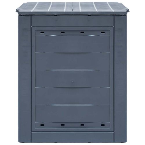 Градински компостери, 3 бр, сиви, 60x60x73 см, 780 л