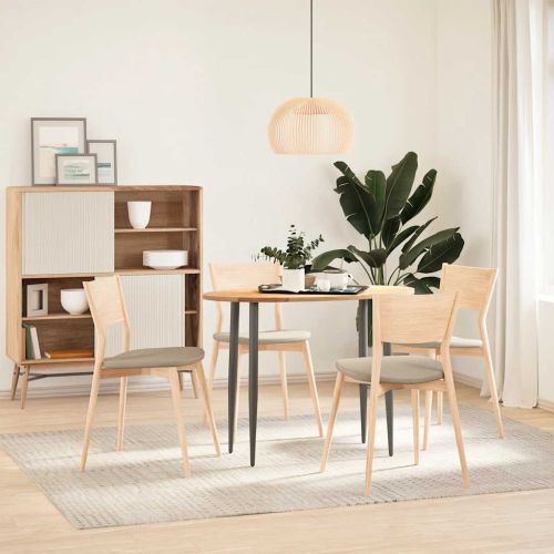 Плот за маса, 100x50x2 см, дъбово дърво масив, овална