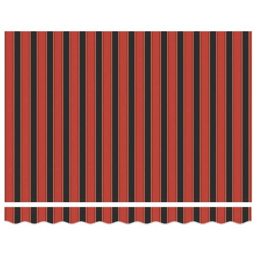 Прибираща се тента Оранжево и кафяво 300 x 250 cm