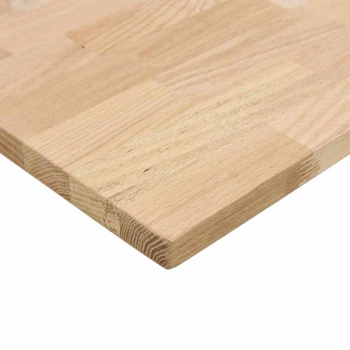 Плот на бюро 100x50x2,5 cm необработен масивен дъб правоъгълна