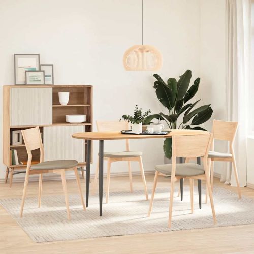 Плот за маса, 140x60x2 см, дъбово дърво масив, овална