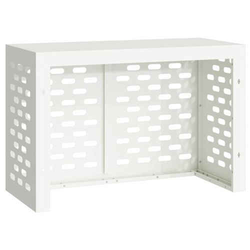 Покритие за климатик Бяло 90 x 40 x 60 см Стомана