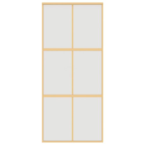 Плъзгаща се врата 90x205 см матирано ESG стъкло и алуминий