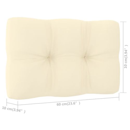 Градински лаундж комплект 3 части с възглавници импрегниран бор