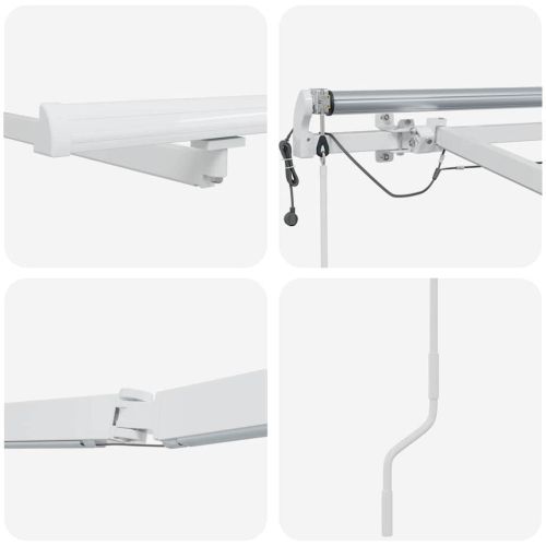 Рамка за сенник Бяло 3 x 2,5 m Алуминий