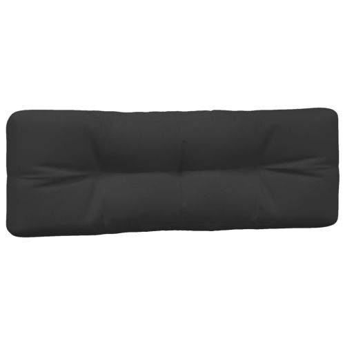 Палетни възглавници, 3 бр, черни, текстил