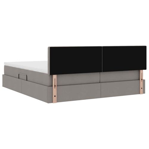 Легло с място за съхранение Таупе 180 x 200 cm Изкуствена