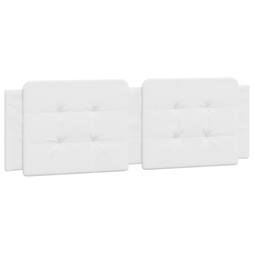 Мека табла за легло Zadar, бяла, 160 см, изкуствена кожа