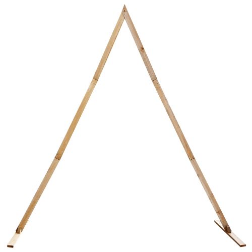 Сватбена арка Светло кафяво 202 x 95 x 254 см Солиден бор