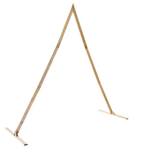 Сватбена арка Светло кафяво 202 x 95 x 254 см Солиден бор