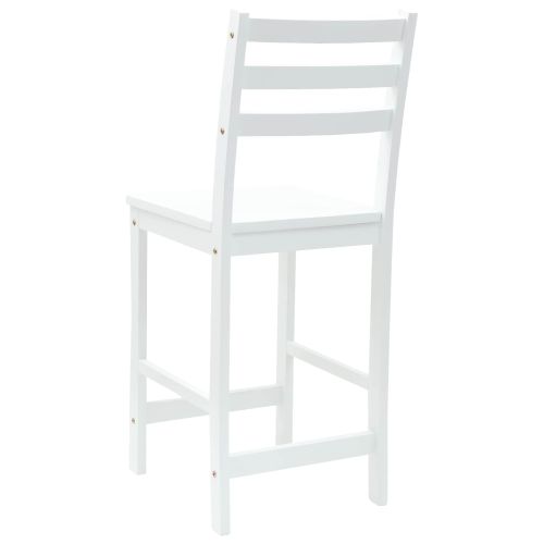 Обедени столове 2 pcs Бяло 40 x 47,5 x 99,5 см