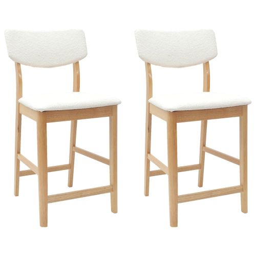 Обедени столове 2 pcs Естествен 48 x 49 x 95 см