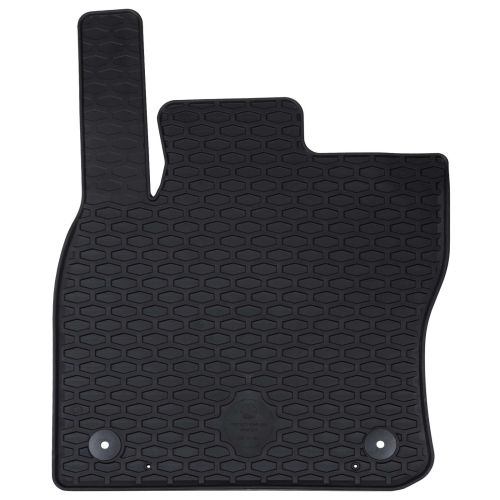 Автомобилен килим 4 pcs Черно Каучук