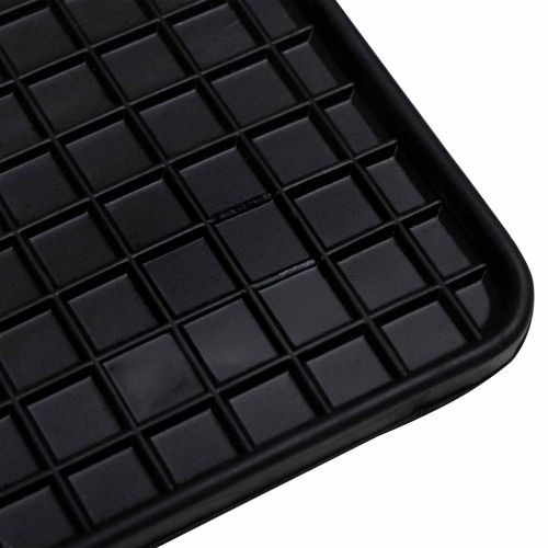 Автомобилен килим 4 pcs Черно Каучук