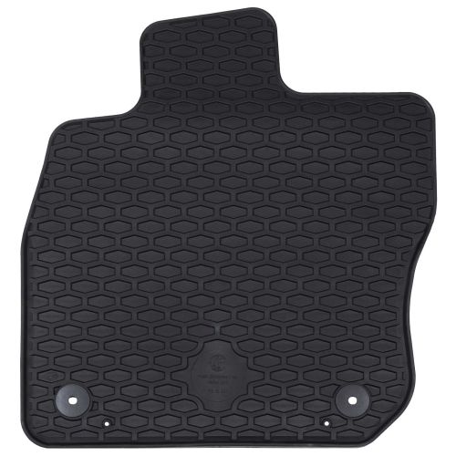 Автомобилен килим 4 pcs Черно Каучук